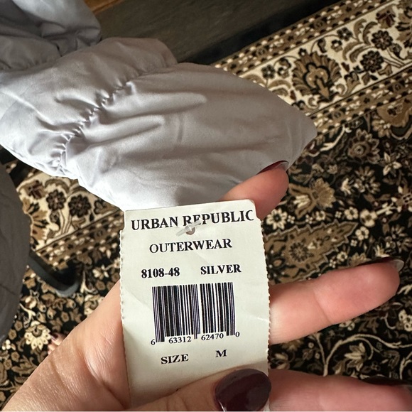 Urban Republic || light gray long puffer jacket - Picture 5 of 9